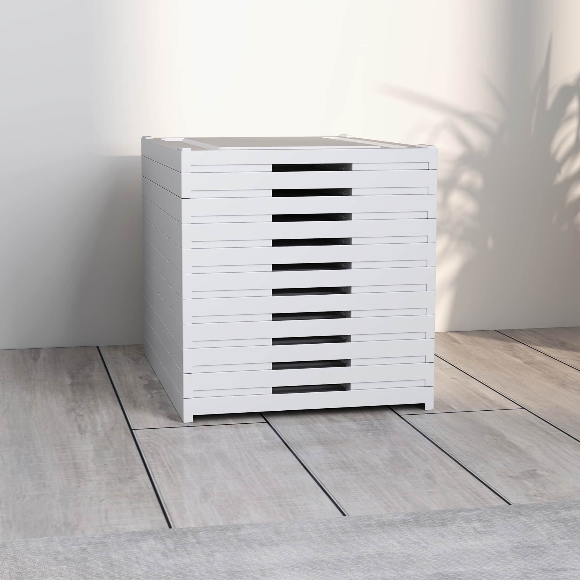 Homcom Plastic Shoe Boxes, 10 Pack Foldable Shoe Storage Boxes