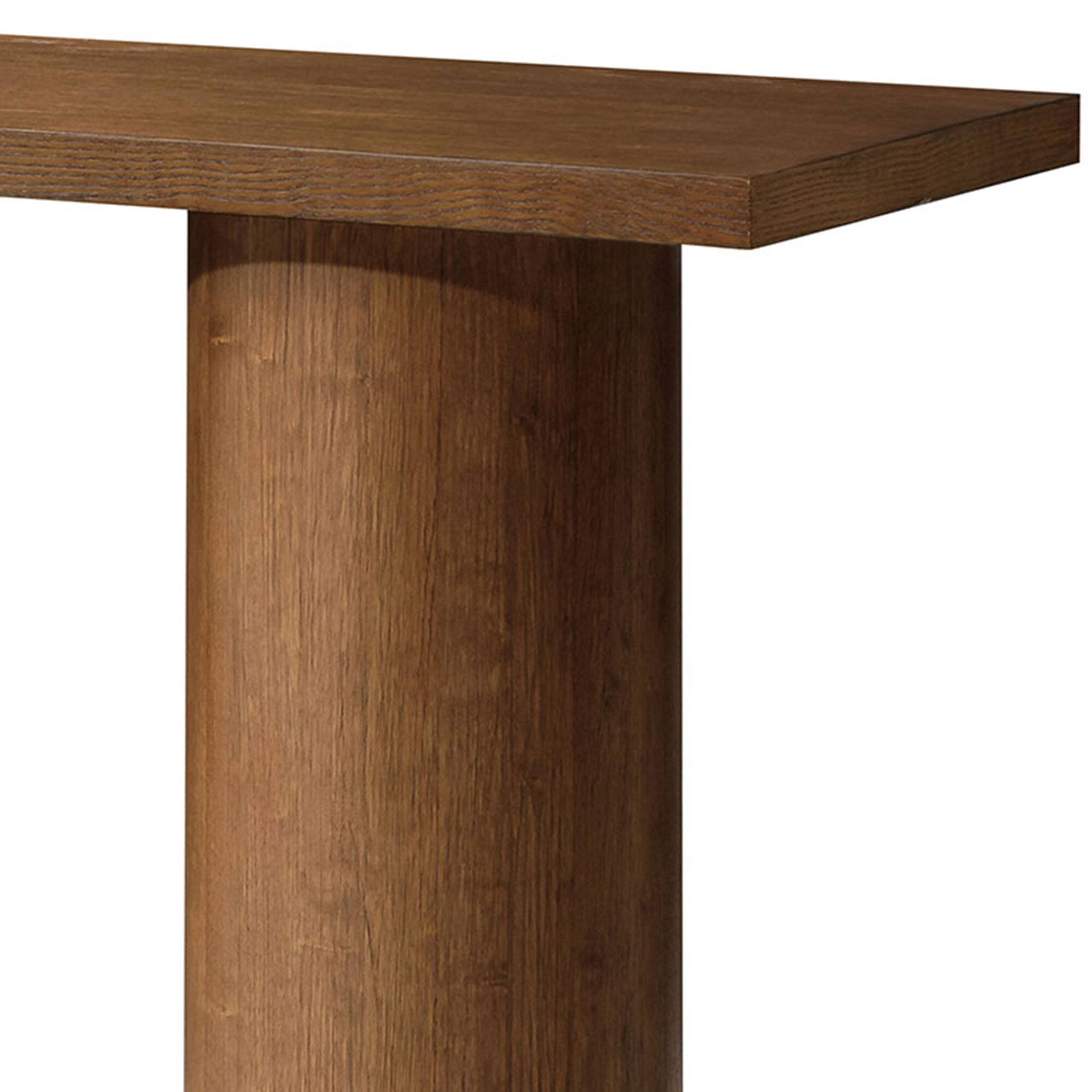 Alt View 4. Maven Lane - Maven Lane Lana Contemporary Wooden Console Table in Refined Brown Finish - Refined Brown.