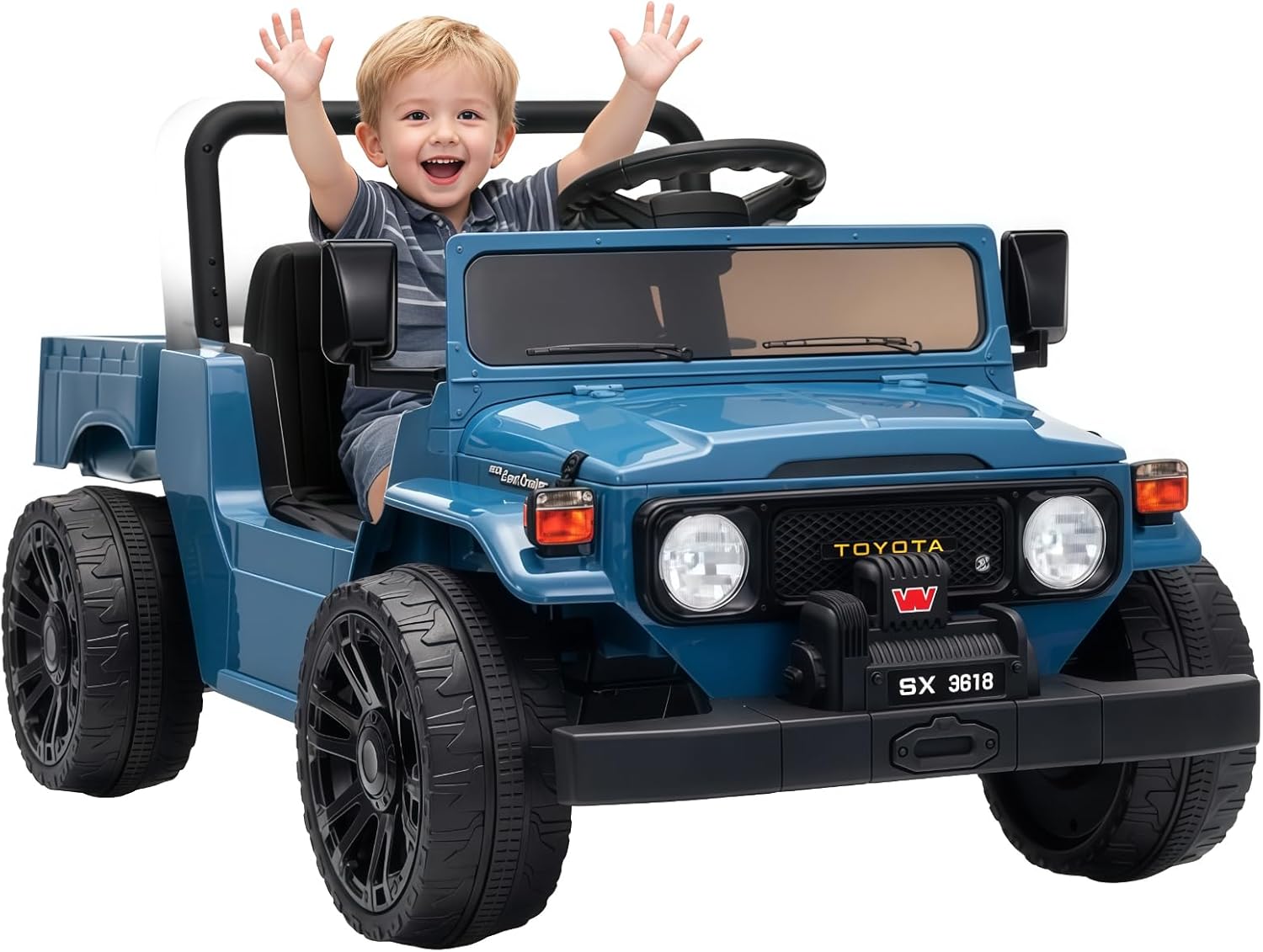 Electrodes Masters - 12V Ride on Toys, Licensed Toyota Kids Ride on Truck, Toddlers Ride on Car with Remote Control price history on PriceWatchPro