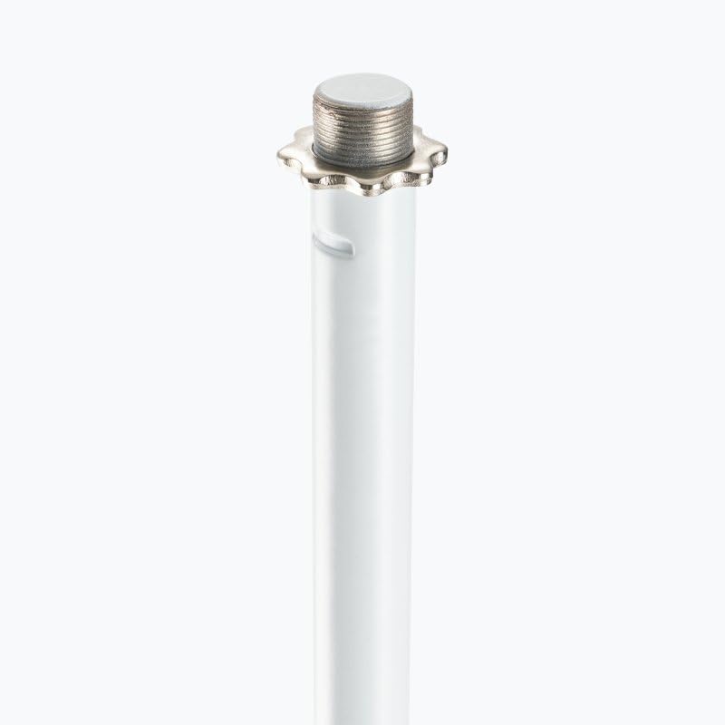 Angle. On Stage Stands - On-Stage MS7201QTR Quarter Turn Round Base Microphone Stand, White - Black.