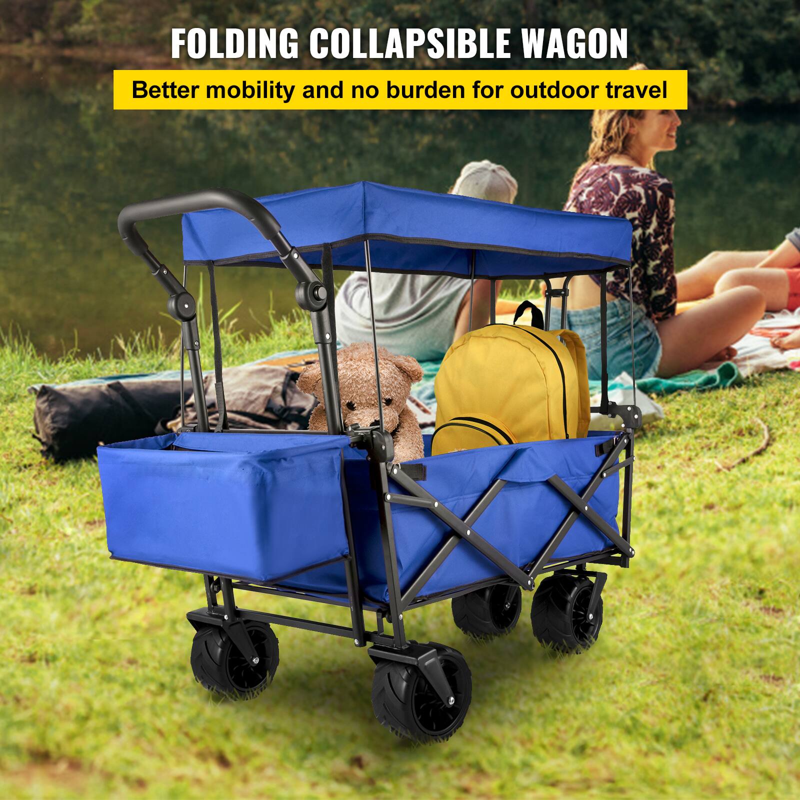 FOLDING COLLAPSIBLE WAGON  
Better mobility and no burden for outdoor travel