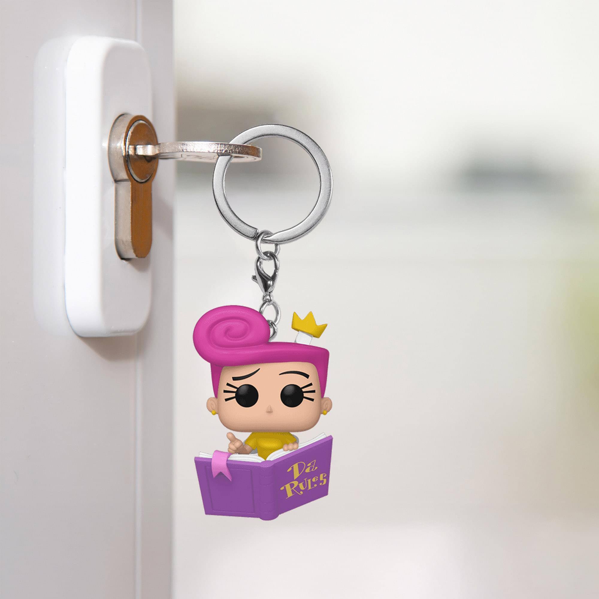 Alt View 3. Funko - Fairly Odd Parents Funko POP Keychain | Wanda - Multi-Colored.