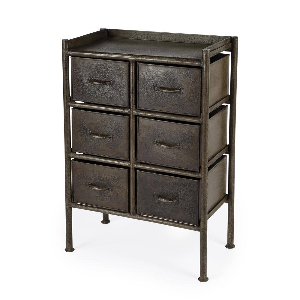 Alt View 4. Butler Specialty - Cameron Industrial Chic Drawer Chest - Bronze.