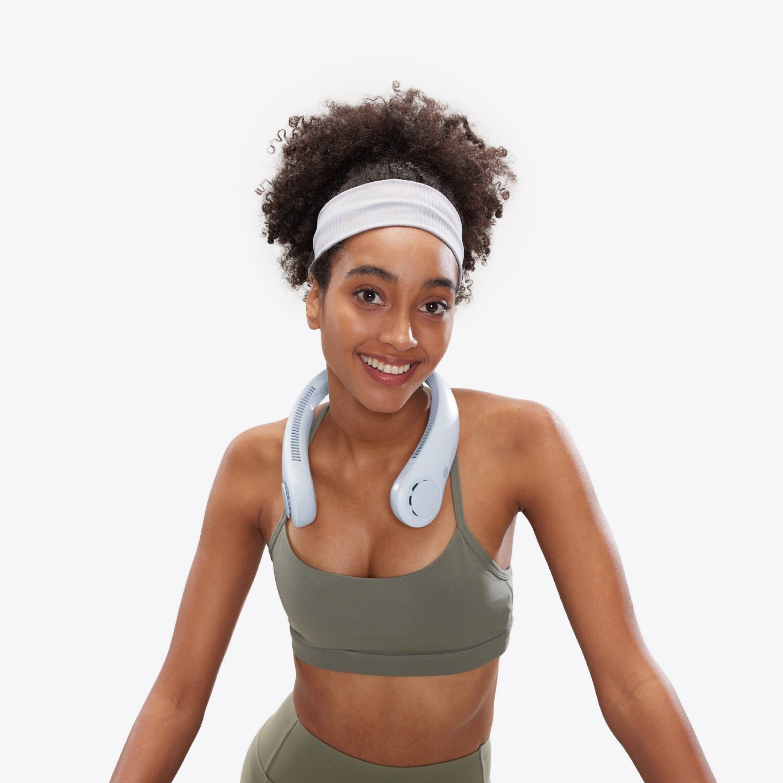 Alt View 6. Jisulife - Neck Fan Life4B - Light Blue.