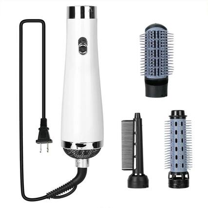 Front. Stock Preferred - 3-in-1 Hot Air Brush Dryer & Volumizer – Straighten, Curl, Smooth.