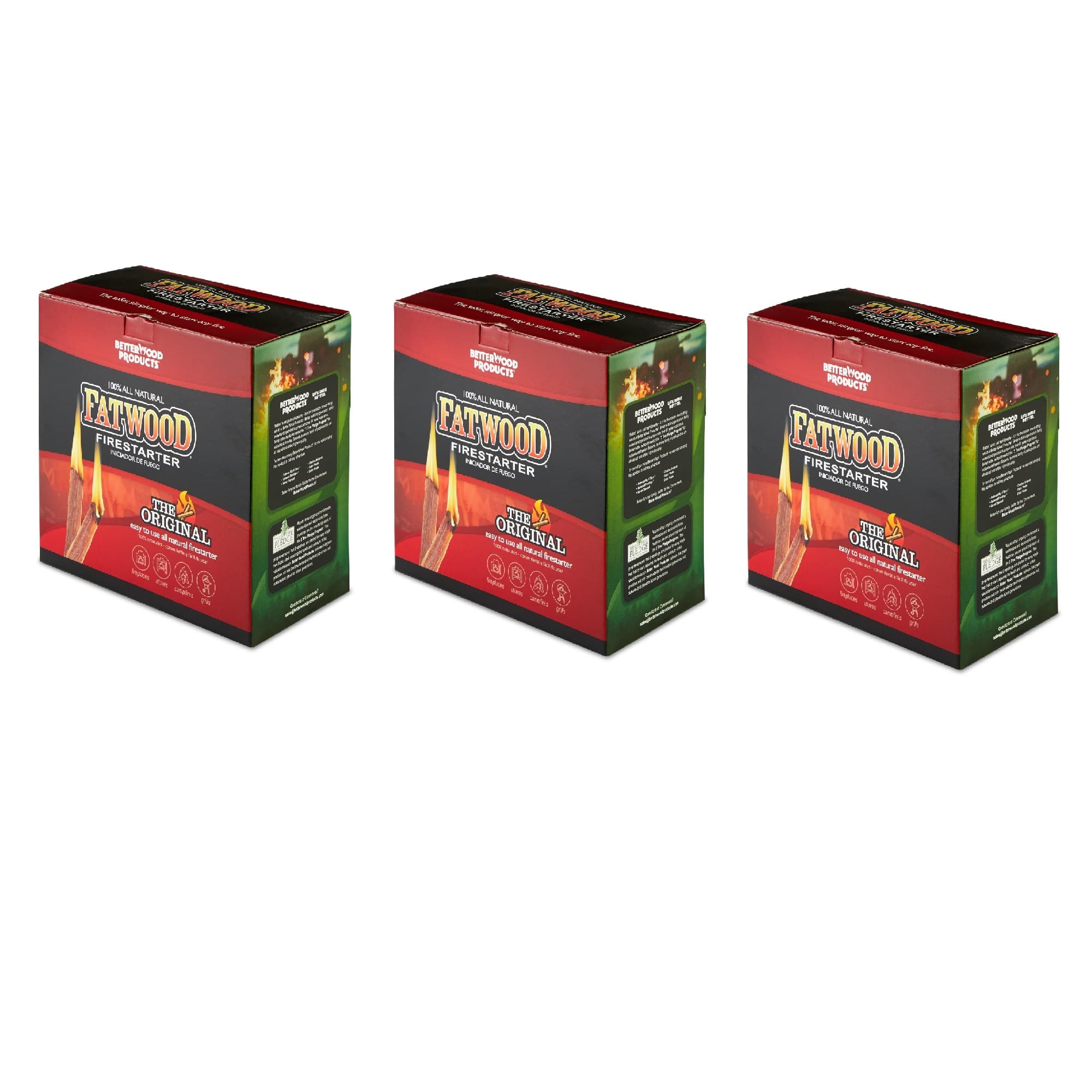 Better Wood Products - 9987 Fatwood Natural Pine 5 Pound Wood Firestarter (3 Pack) price history on PriceWatchPro