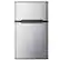 Front. SIMZLIFE - 3.2 Cu ft Two-Door Mini Refrigerator with Freezer, Compact Design & Adjustable Removable Shelves - silvery.
