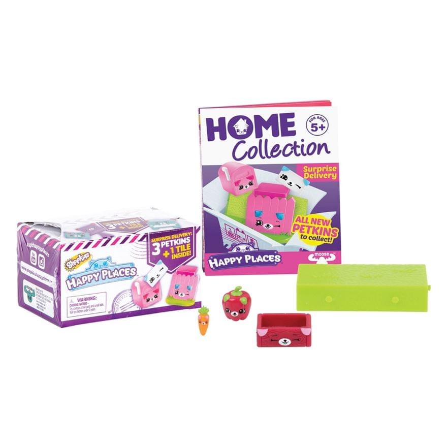 104 A0ES HOME 5+ Collection Surprise Delivery: 3 PETKINS + 1 TILE INSIDE! ALL NEW PETKINS to collect! HAPPY PLACES HAPPY PLACES WARNING: DANGER