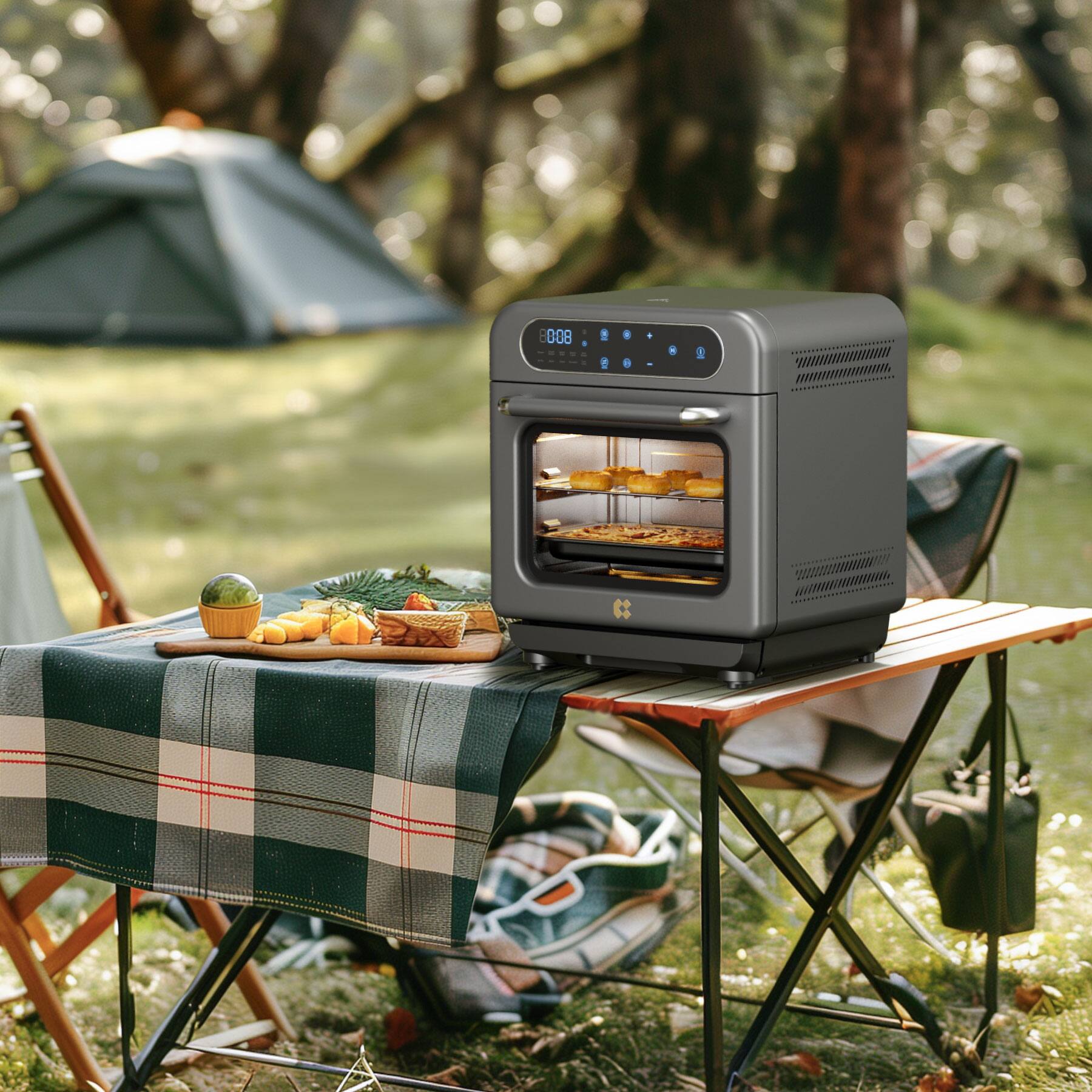 Alt View 5. Ciarra - Nosh 8-in-1 Steam Oven - Ashy Cloud.