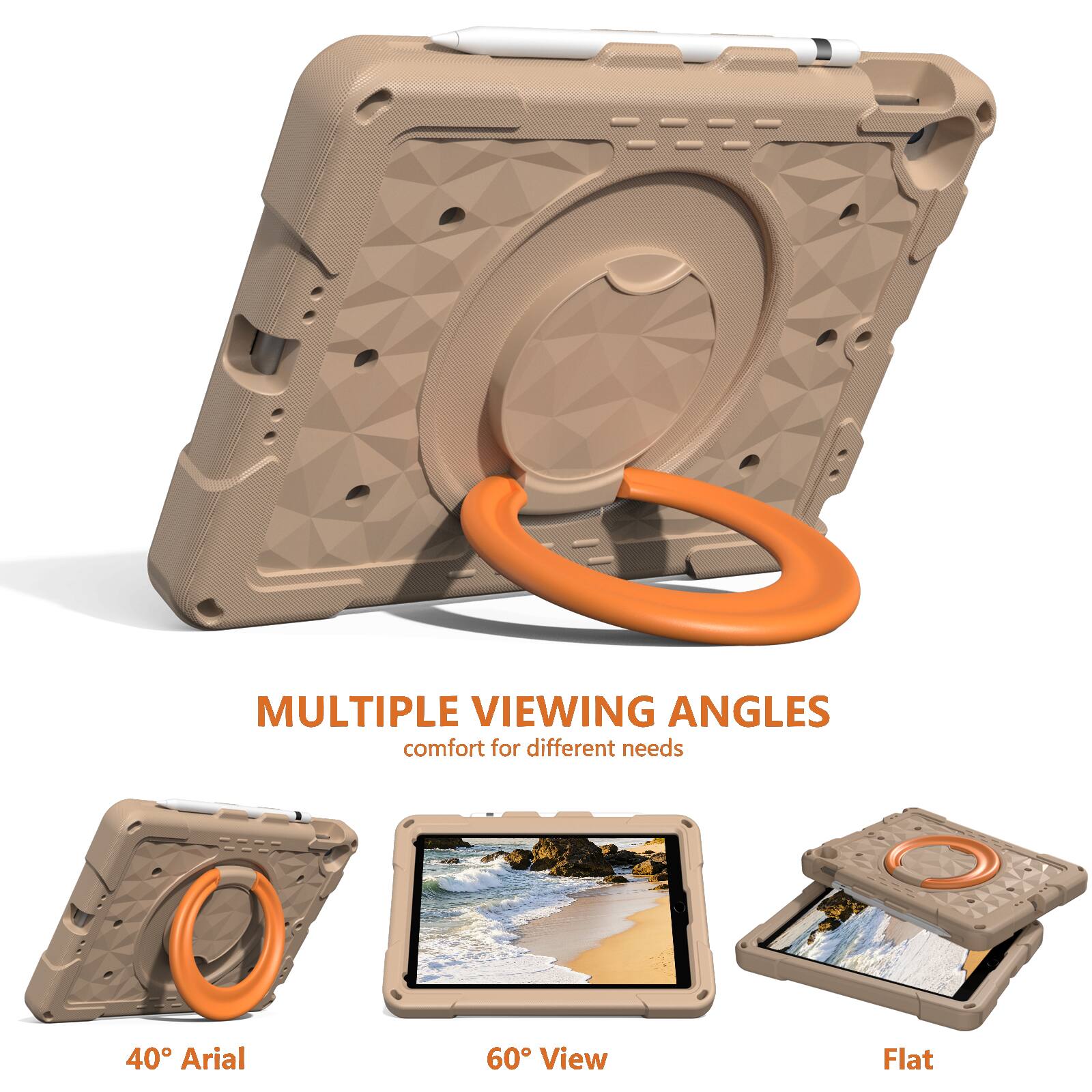 MULTIPLE VIEWING ANGLES  
comfort for different needs  

40° Aerial  
60° View  
Flat