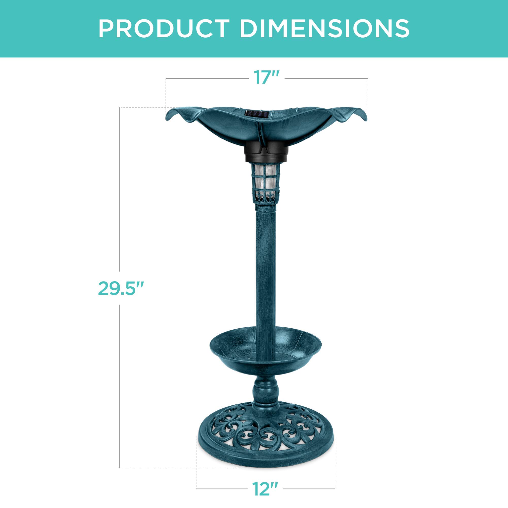 PRODUCT DIMENSIONS

17"  
29.5"  
12"