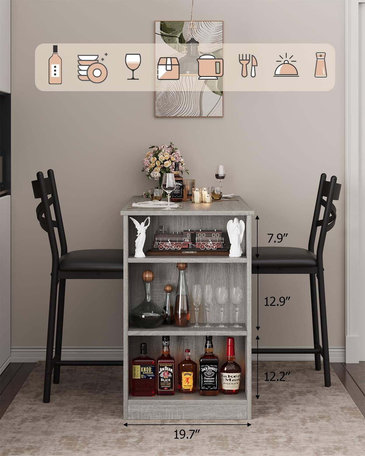 7.9" 12.9" 19.7"  
12.2"