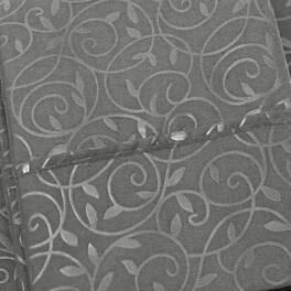 Plazatex - Vine Print Microfiber Sheet Set - Soft and Wrinkle-Free - Gray