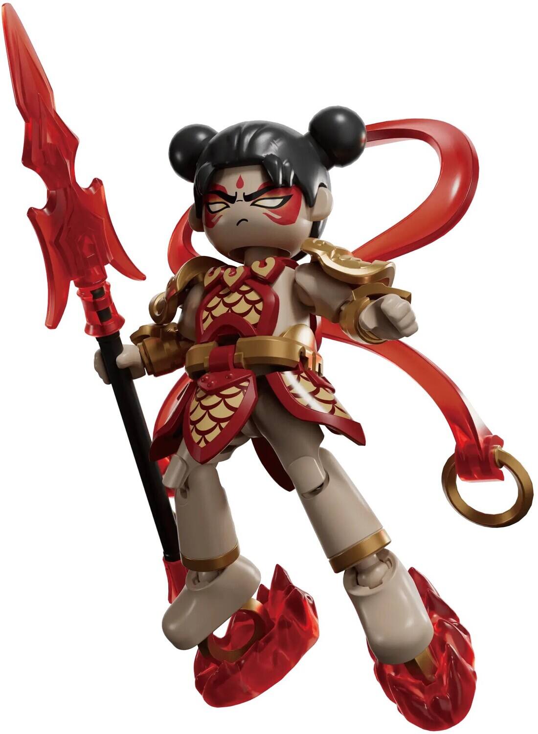 Alt View 3. PopMarket - Blokees - Herospire - Warrior Version - 02: Fearless Demon Child Model Kit Display   - COLLECTIBLES - Multicolor.