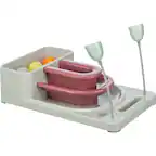 Front. TRIXIE - Fantasy Board Strategy Game for Cats, Puzzle Toy, Treat Dispenser - Pink/Gray.