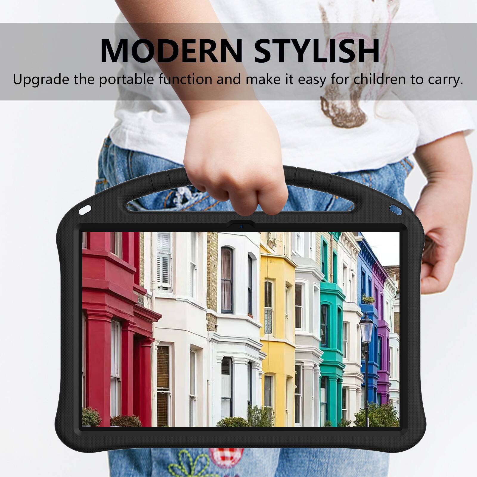 MODERN STYLISH  
Upgrade the portable function and make it easy for children to carry.