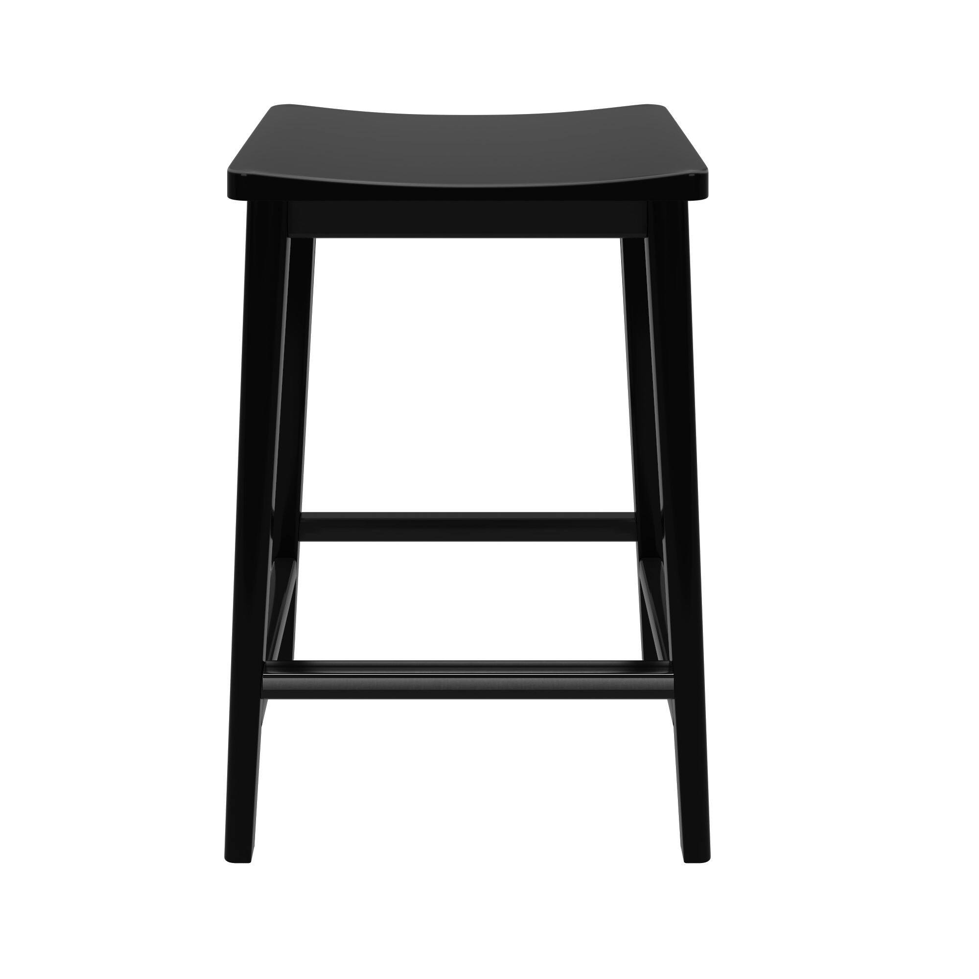Alt View 5. Plank+Beam - Smythe Stool Counter Height (24in), Black - Black.
