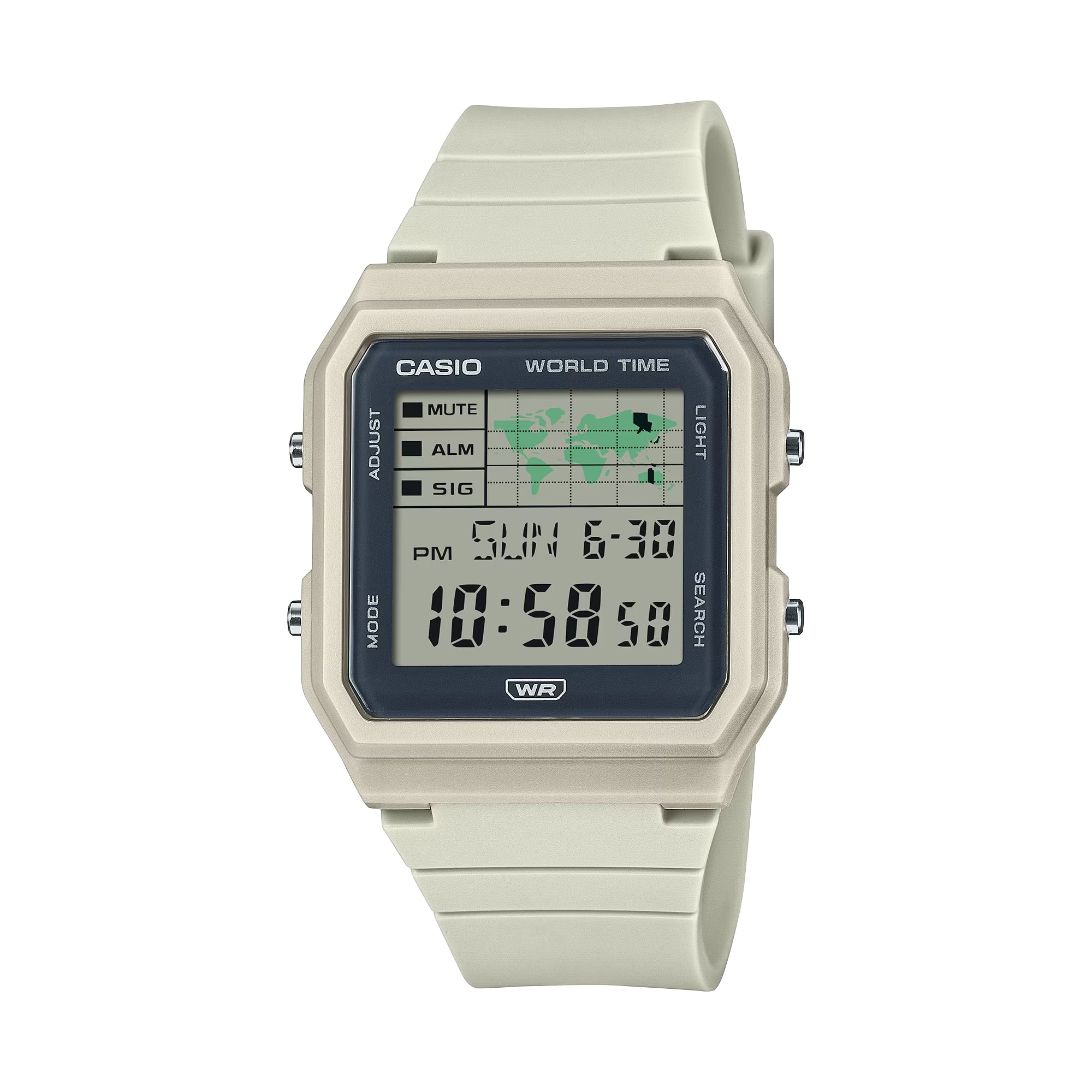 Casio - Women's Digital Sport Watch with Case - LF-30W-8ACF - Beige