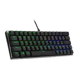 Cooler Master - SK620 Wired Mechanical Low Profile Gaming Keyboard (Space Gray) - Black