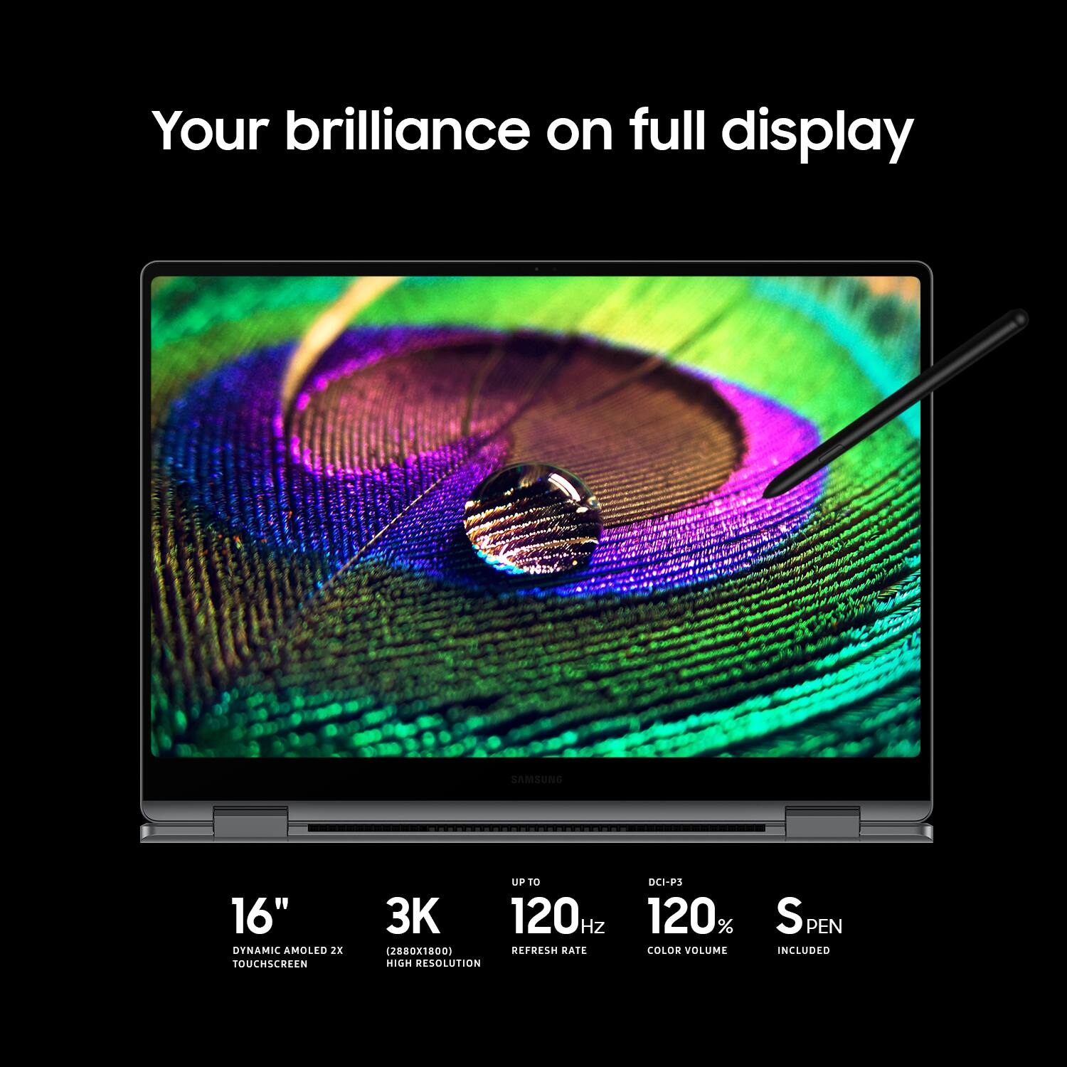 Samsung Galaxy Book5 Pro 360 Copilot+ PC 16" AMOLED Touch Screen Laptop