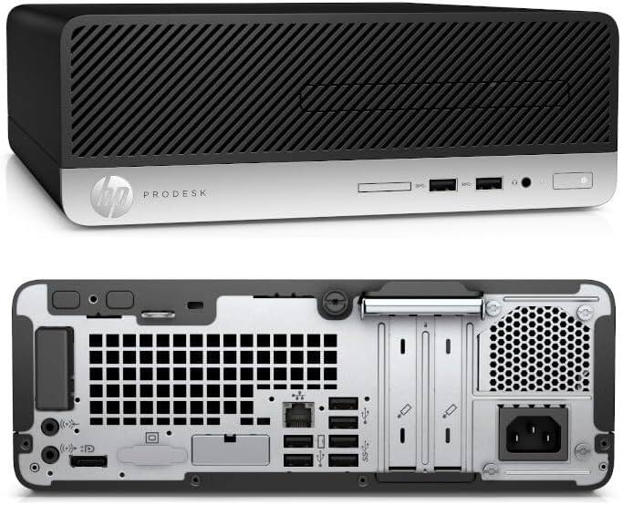 Back. HP - HP ProDesk 400G5 SFF Desktop Computer PC, Core i5-8500, 16 GB RAM, 512 GB SSD, Keyboard and Mouse, Wi-Fi, BT, Win11 Pro - Black.