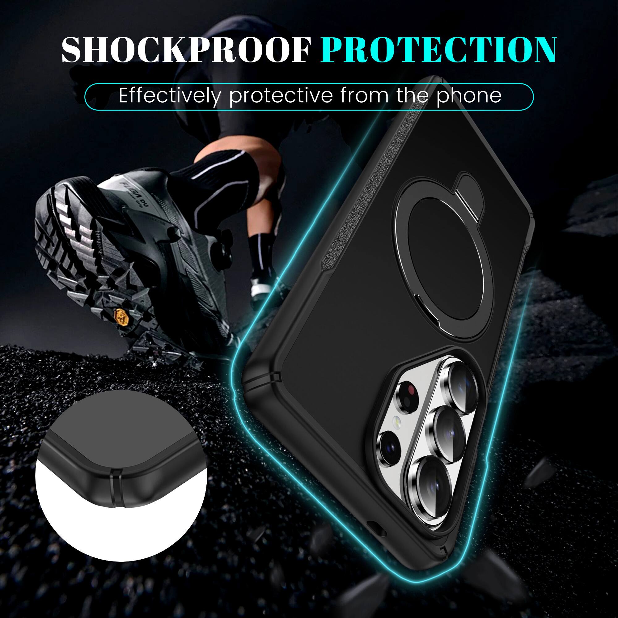 SHOCKPROOF PROTECTION  
Effectively protective from the phone
