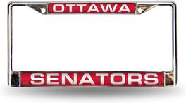 Rico Industries - Ottawa Senators Chrome Metal License Plate Frame Holder - Multi