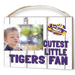 Jardine - LSU Tigers 8'' x 10'' Cutest Little Weathered Logo Clip Photo Frame - White