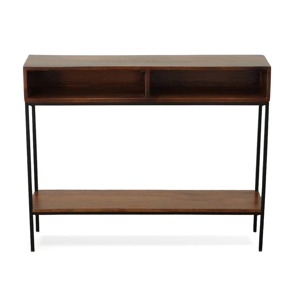 Carolina Chair & Table Edvin Console Table Chestnut/Black Chestnut ...