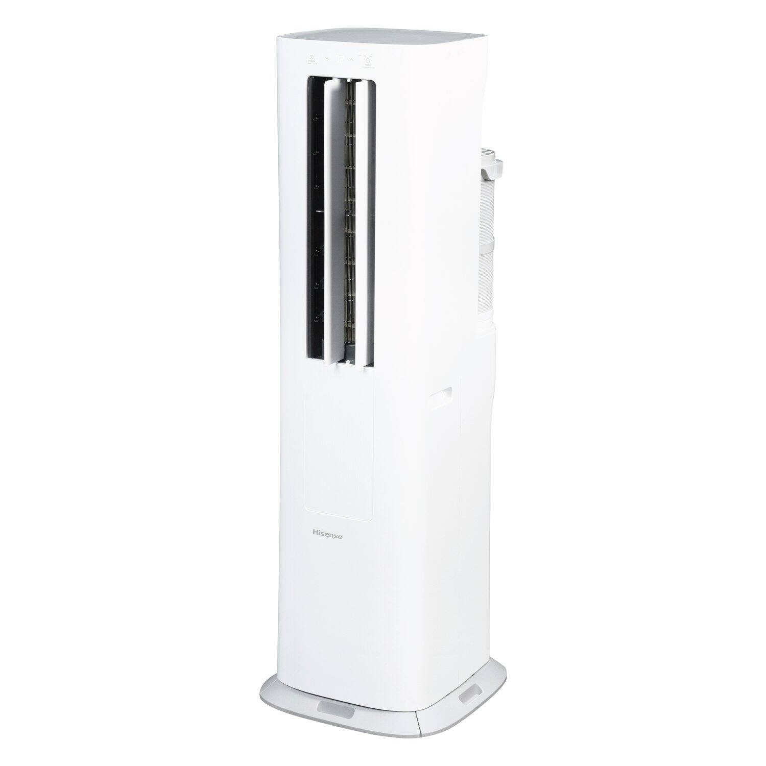 Alt View 6. Hisense - Hisense 8,000 BTU 350 Sq. Ft. Portable Air Conditioner Inverter with Supplemental Heat Function - White.