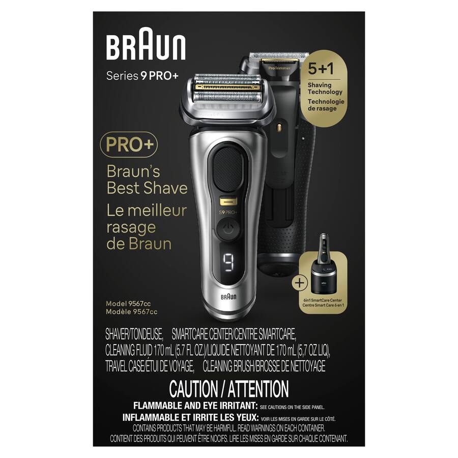 Braun Series 9 PRO+ Electric Shaver with 6 in 1 SmartCare Center Braun Series 9 PRO+ Electric Shaver with 6 in 1 SmartCare Center