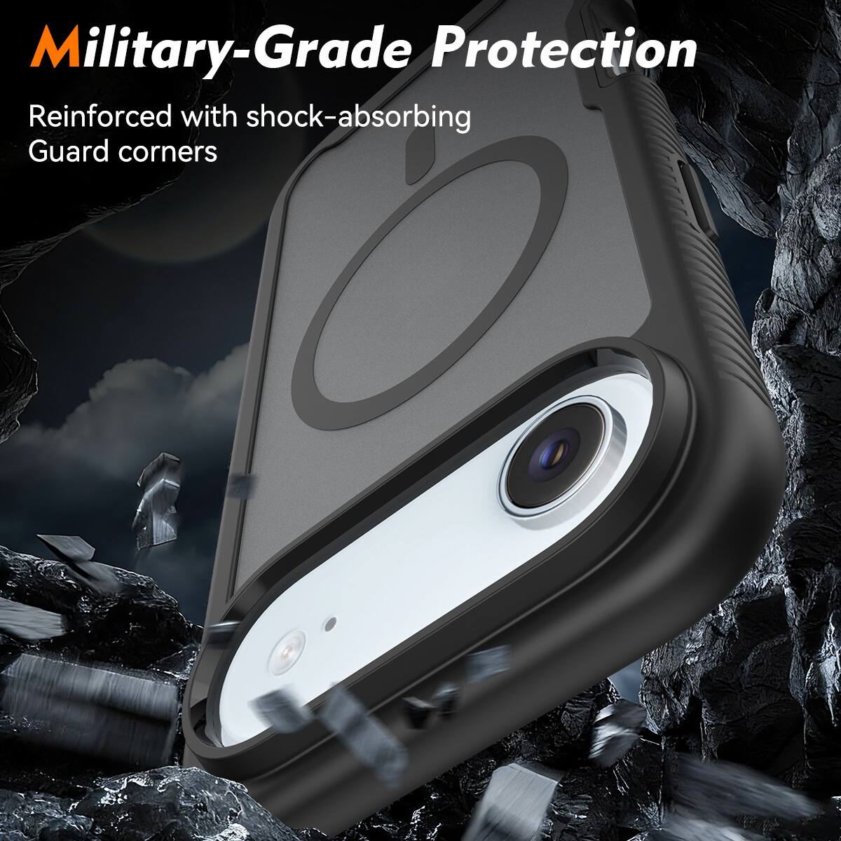 Military-Grade Protection  
Reinforced with shock-absorbing Guard corners