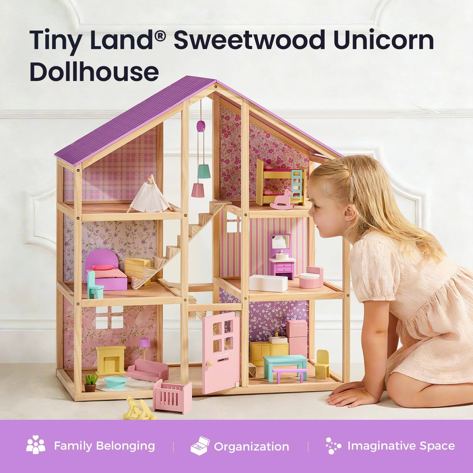 Tiny Land® Sweetwood Unicorn Dollhouse

Family Belonging
Organization
Imaginative Space