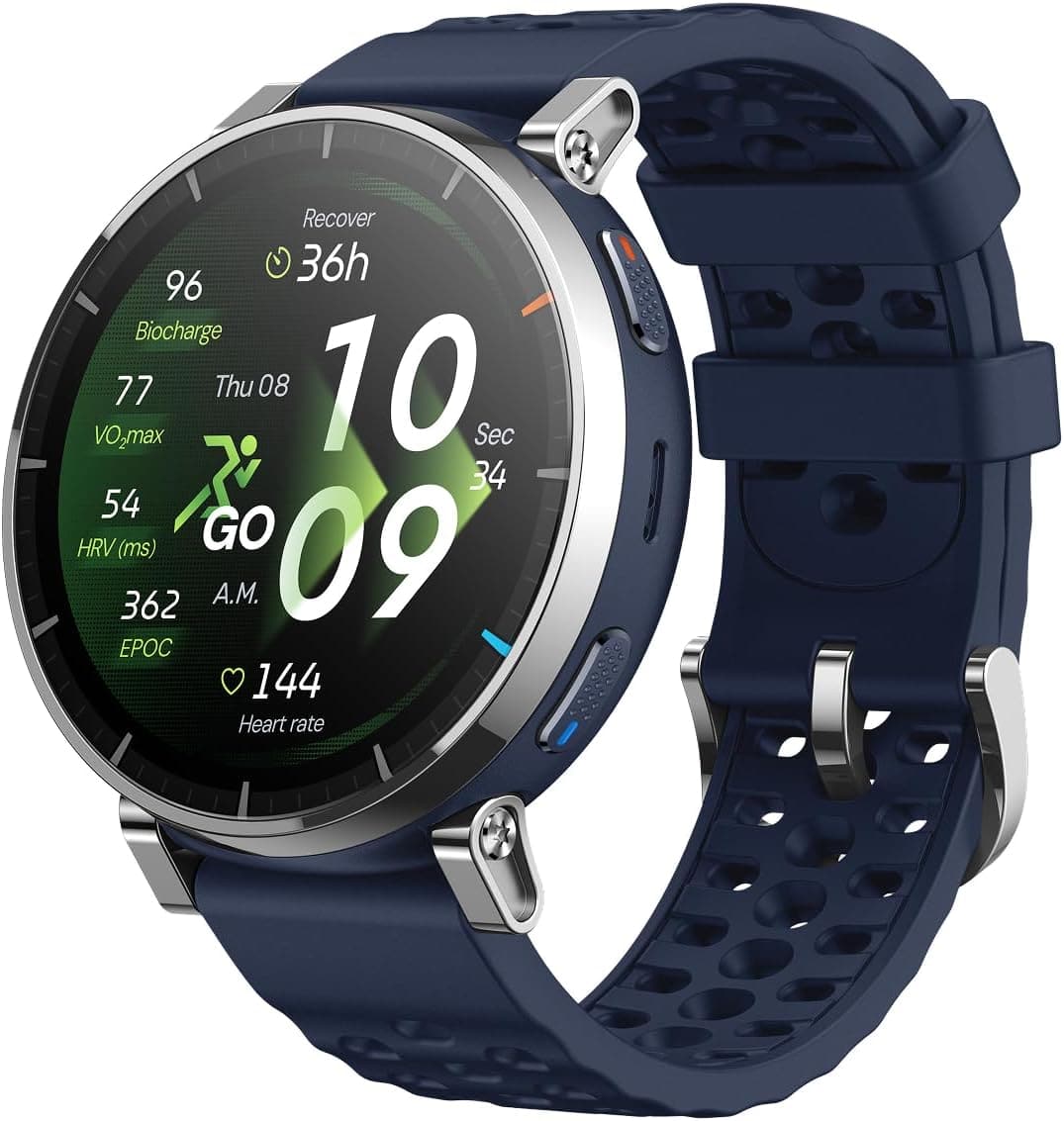 Amazfit - Active 3 Premium 45mm Smartwatch - Atlas Blue - Blue - (2026)