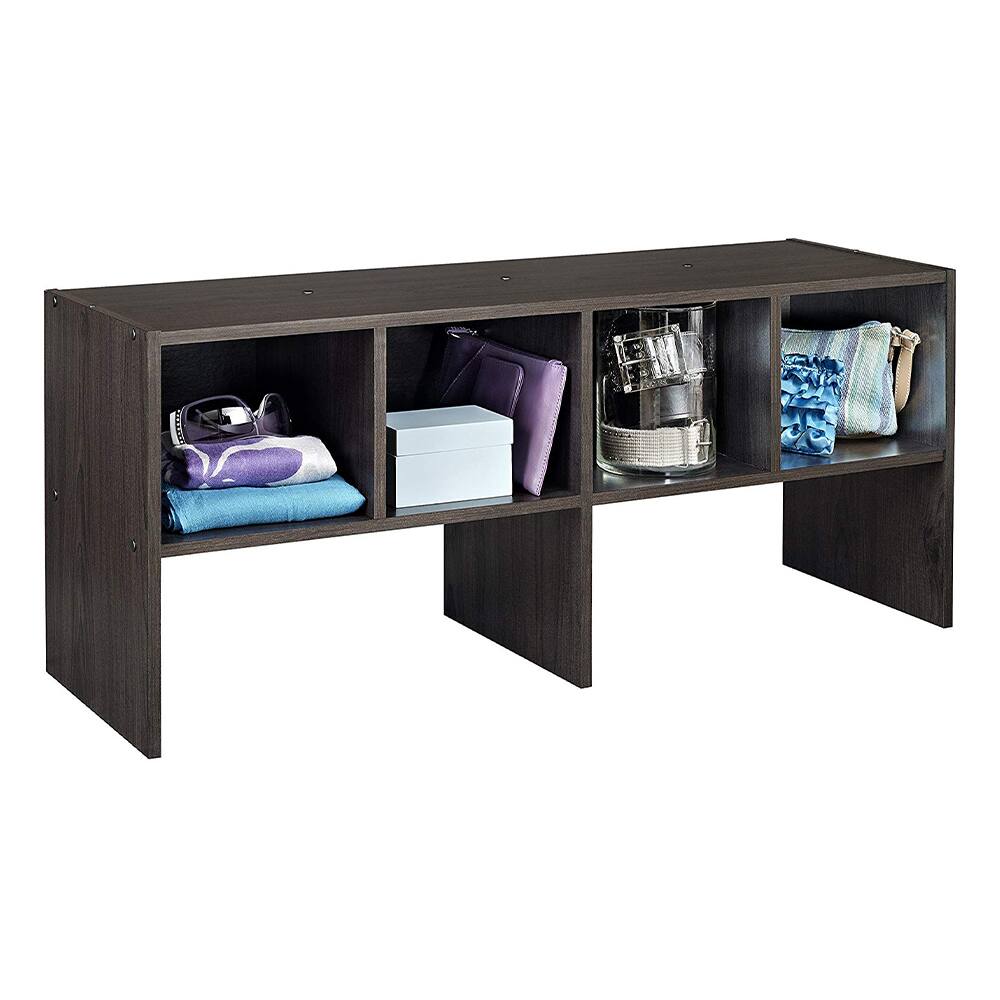 Alt View 10. ClosetMaid - ClosetMaid 508200 Shelf Organizer with Shoe Rack and Cube Storage, Espresso - Espresso.