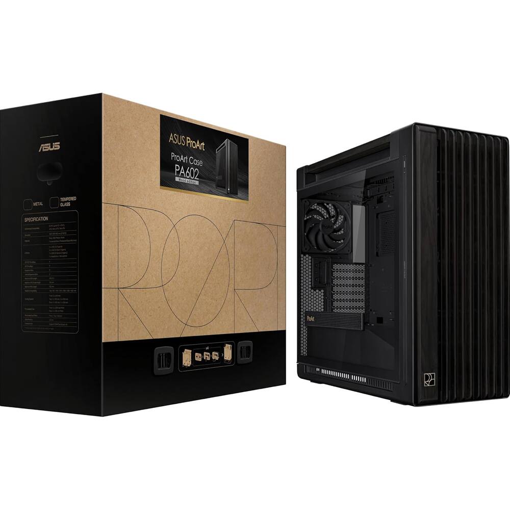 ASUS ProArt PA602 Wood Edition Mid Tower Case PA602/WOOD/BLK/TG