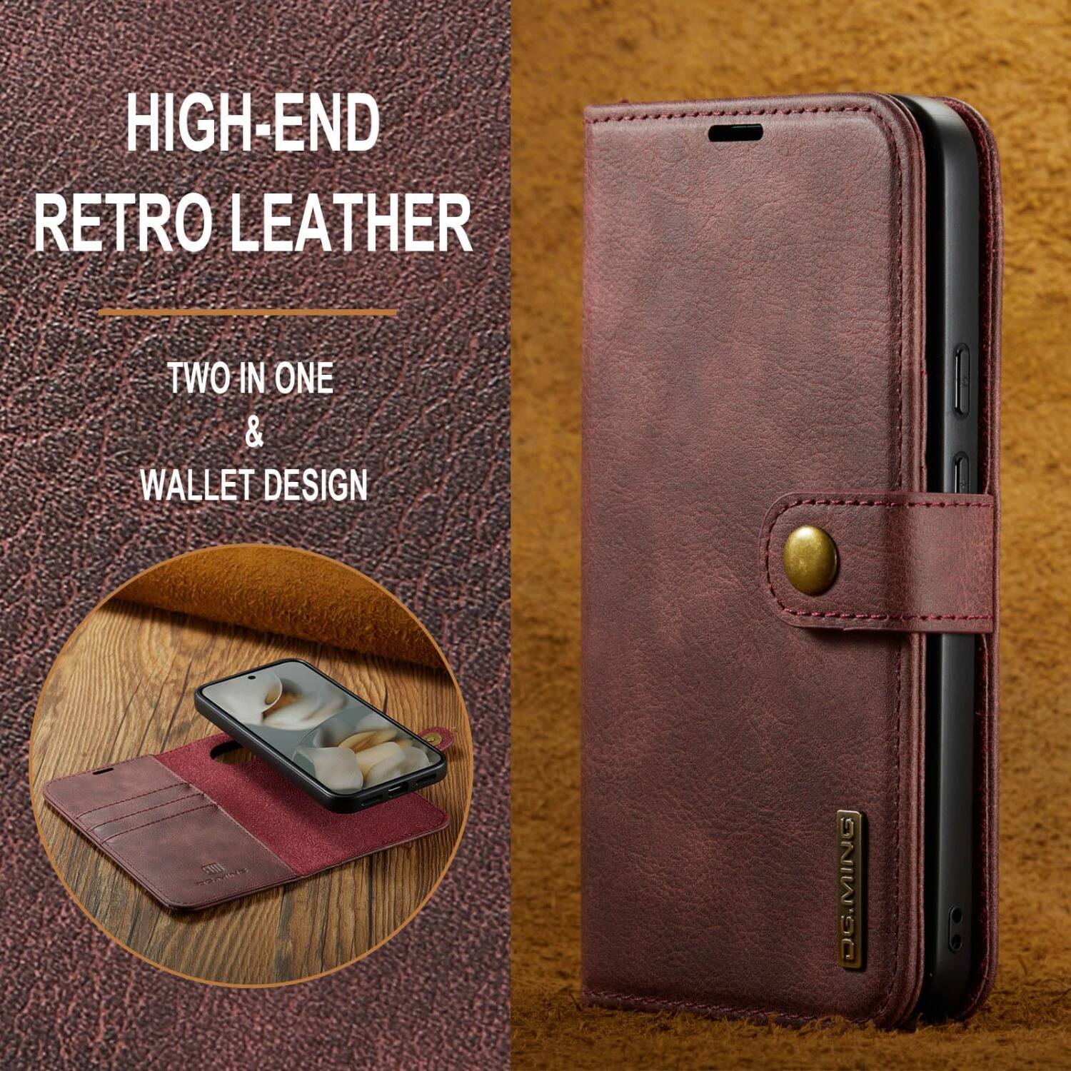 HIGH-END RETRO LEATHER  
TWO IN ONE & WALLET DESIGN  
DGMING