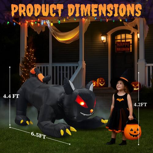 PRODUCT DIMENSIONS HAPPY HALLOWEEN 4.4 FT 4.2 FT 6.5 FT