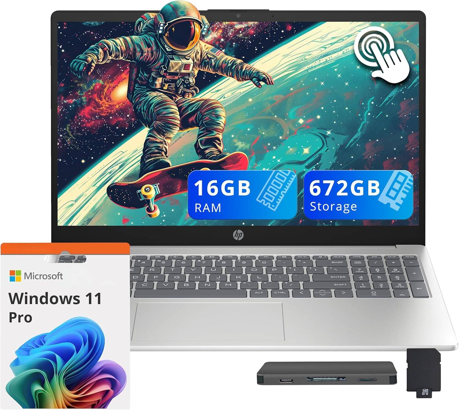 16GB RAM  
672GB Storage  
hp  
Microsoft Windows 11 Pro