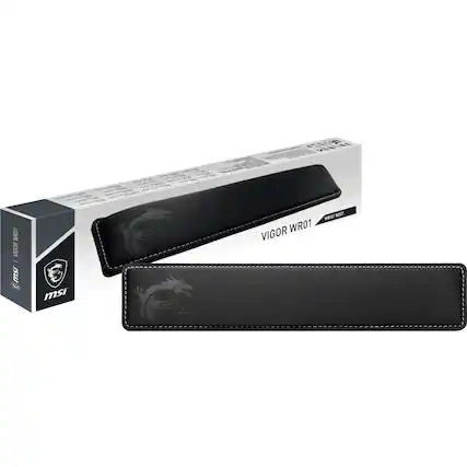 Front. MSI - VIGOR WR01 Wrist Rest - Black.