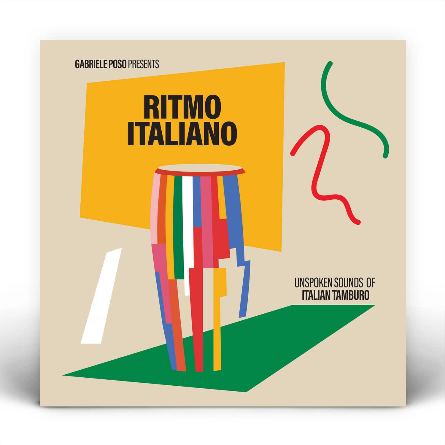 Gabriele Poso - Ritmo Italiano 'Unspoken Sounds of Italian Tamburo'  - VINYL LP
