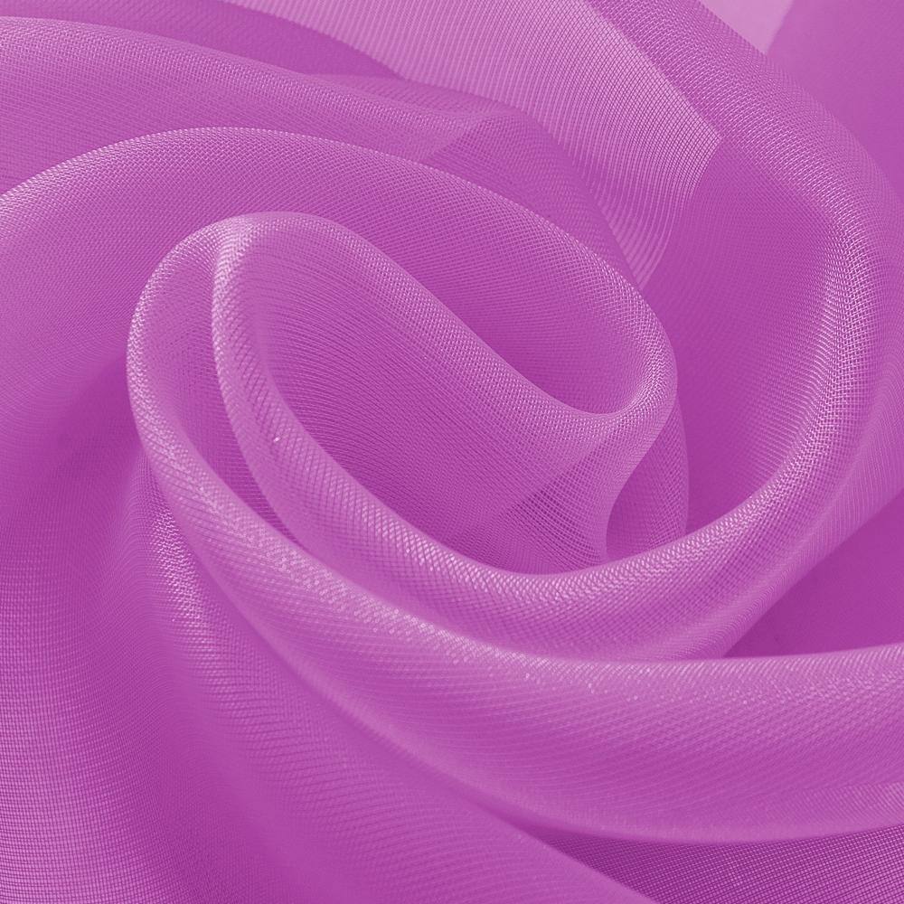 Front. Olivia Gray - Olivia Gray Celine Elegant Sheer Curtain Panel - 55 x 90 inches - Perfect for Any Room - Purple.