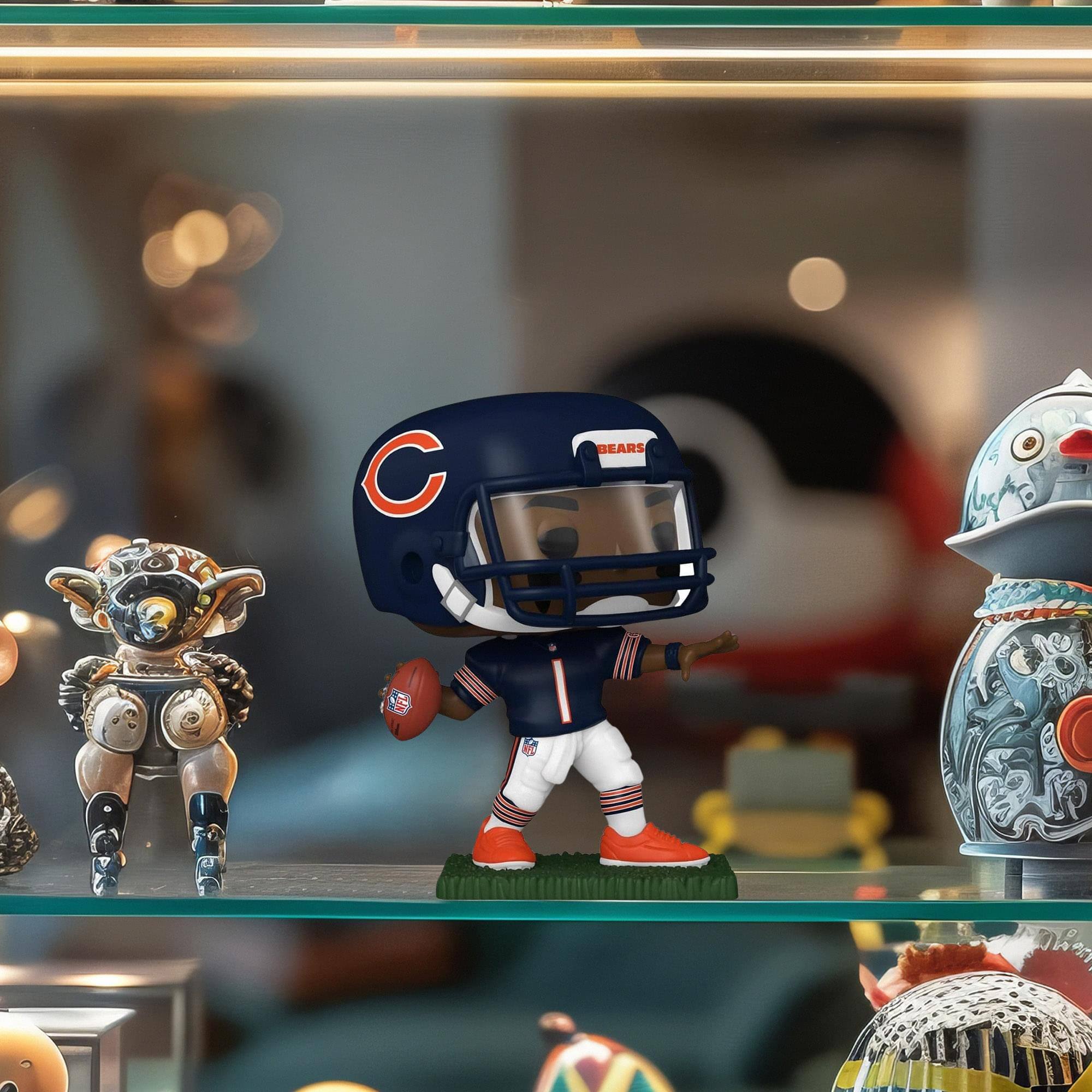 Alt View 2. Funko - Chicago Bears NFL Funko Pop | Justin Fields - Multi-Colored.