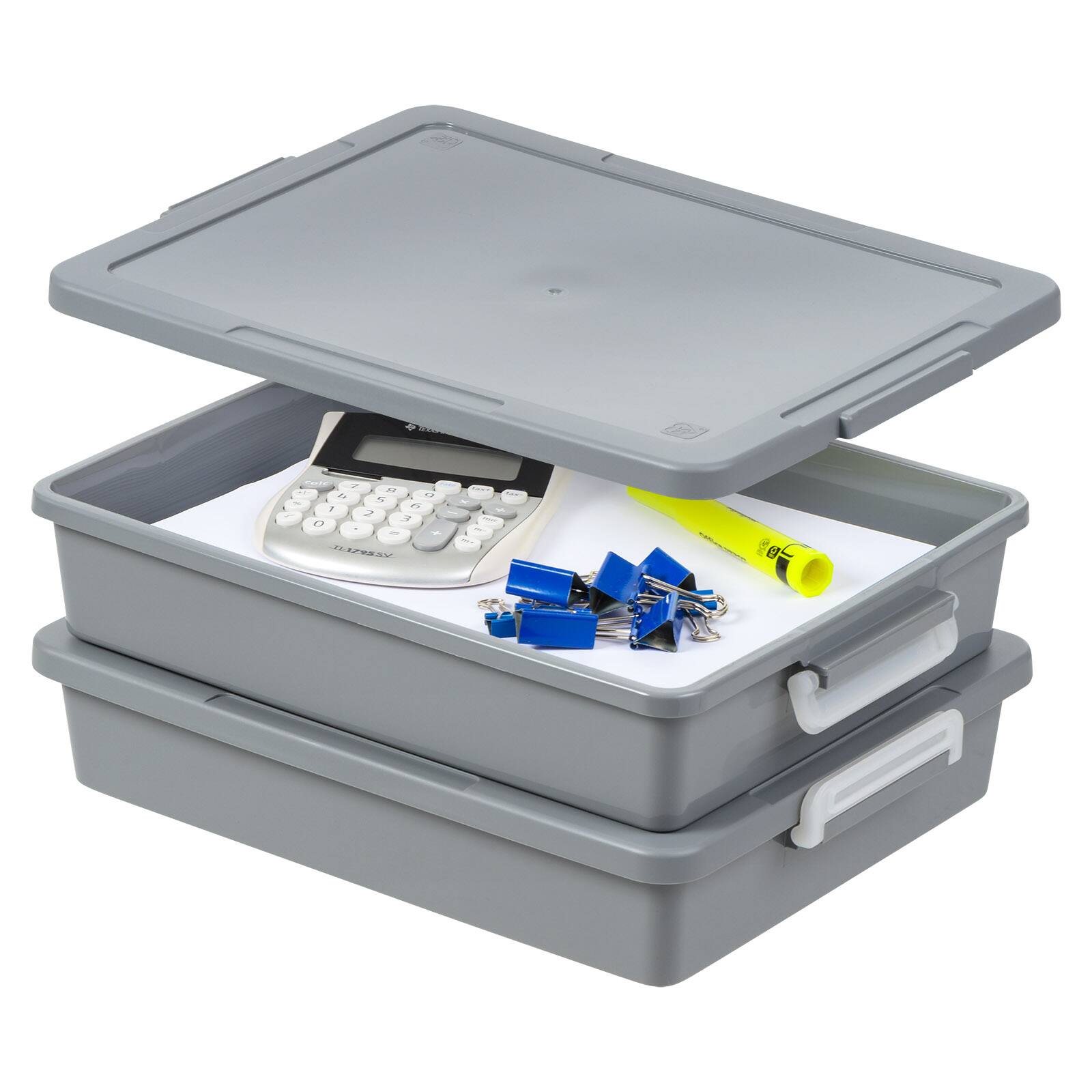 IRIS USA Clear Plastic Storage Bins with Lids, Organizing Container for ...