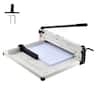 VEVOR - Heavy Duty Paper Cutter, 17" Industrial Commercial Guillotine Paper Cutter for A3 Paper, 400 Sheet Capacity, Solid Steel - White