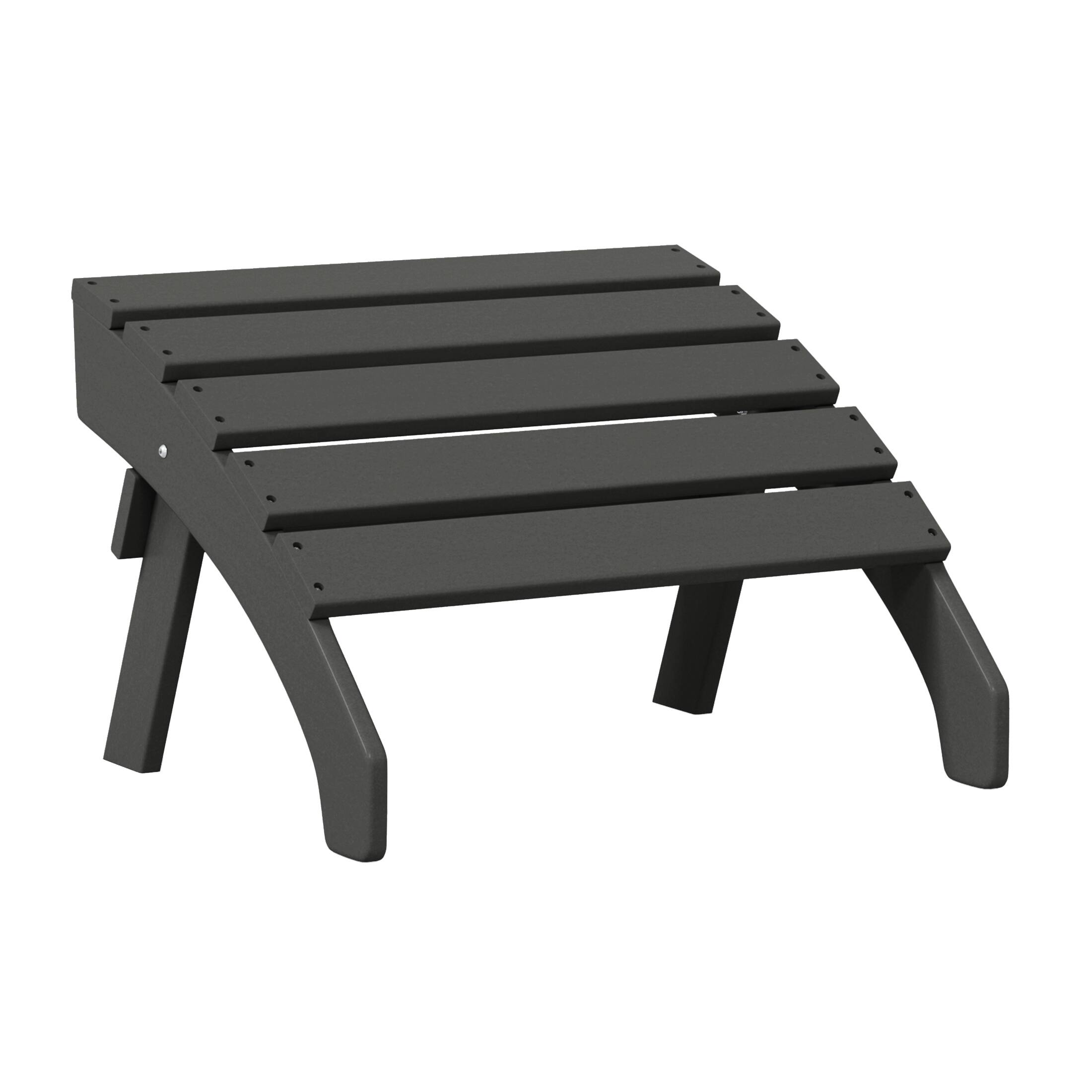 Alt View 2. WestinTrends - WestinTrends Dylan Outdoor Adirondack Chair With Ottoman 2-Piece Set - Gray.