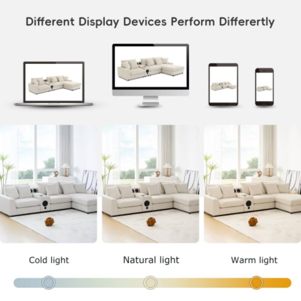 Different Display Devices Perform Differently

Cold light  
Natural light  
Warm light