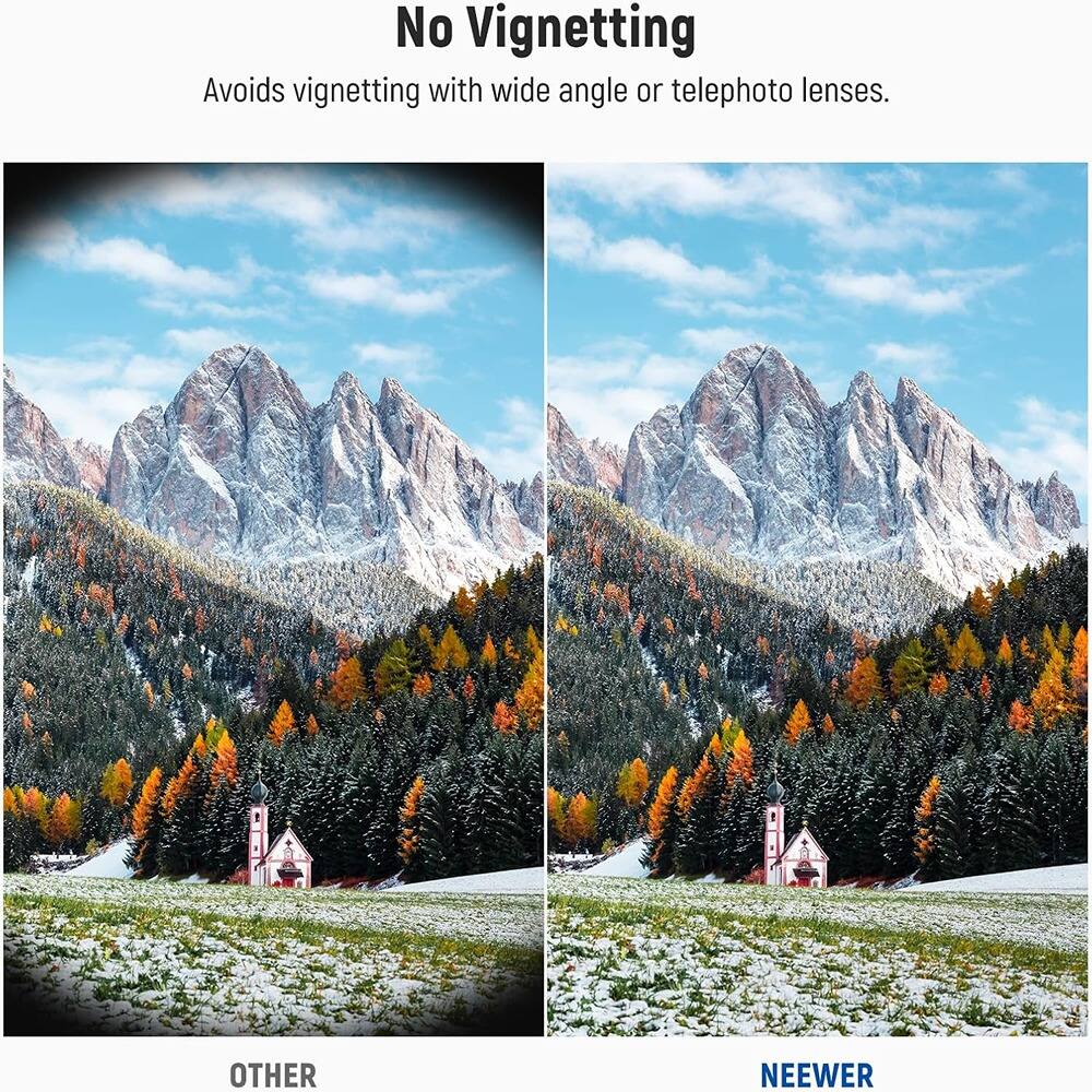 No Vignetting

Avoids vignetting with wide angle or telephoto lenses.

OTHER

NEEWER