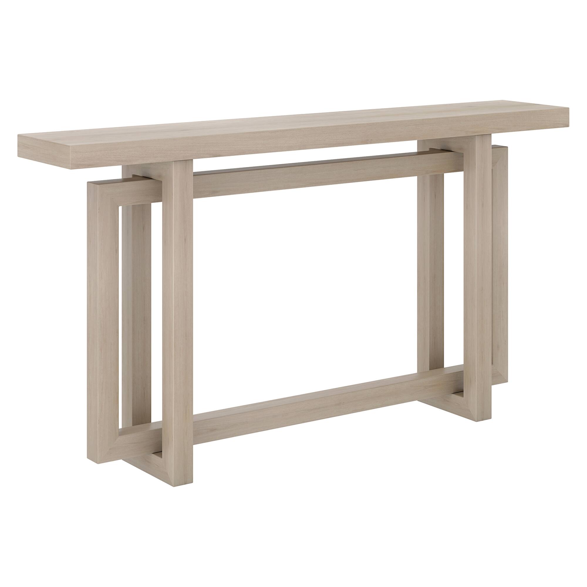 Alt View 1. Hudson&Canal - Breslow 55" Wide Rectangular Console Table - White.