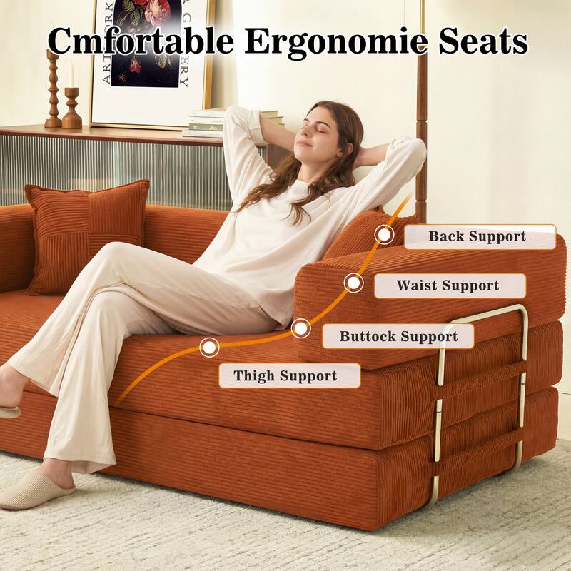 Comfortable Ergonomie Seats  
Back Support  
Waist Support  
Buttock Support  
Thigh Support